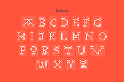 Christmas Embroidery cute font, a Slab Serif Font by kaer_shop (Thumbnail 2 of 11)
