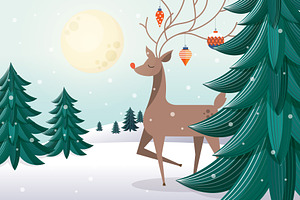 Reindeer Vector