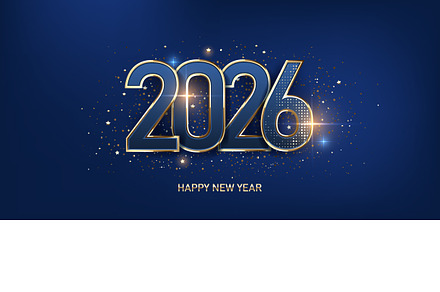 Happy New Year 2026, a Background Graphic by AlexMstudio