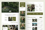 Nature Conservation Landing Page, an UI Kit Template by peterdraw (Thumbnail 2 of 3)
