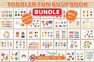 Toddler Fun Busy Book Bundle, a Marketing Template by Coco Bloom