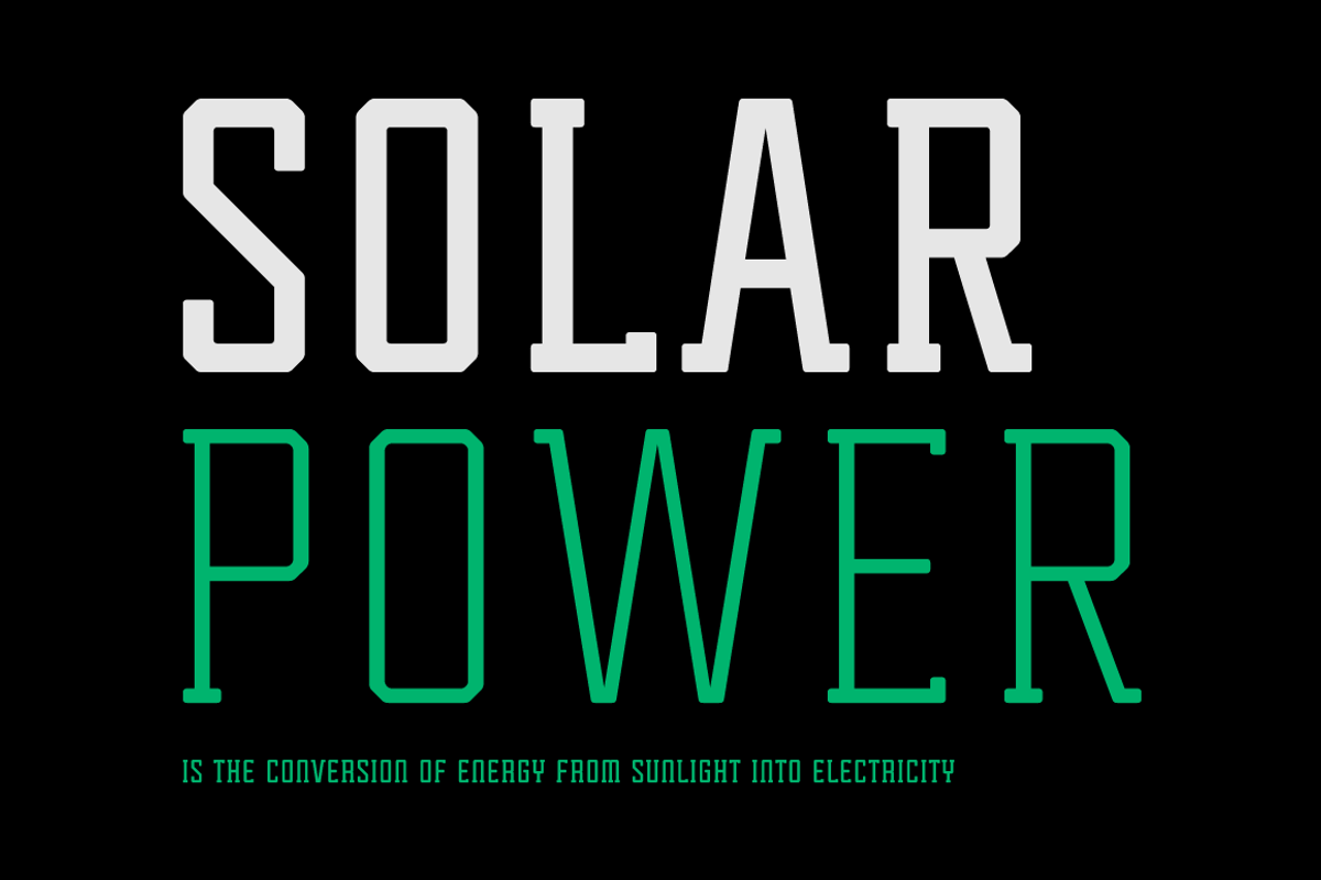 Tecnica Slab Font Family preview 2