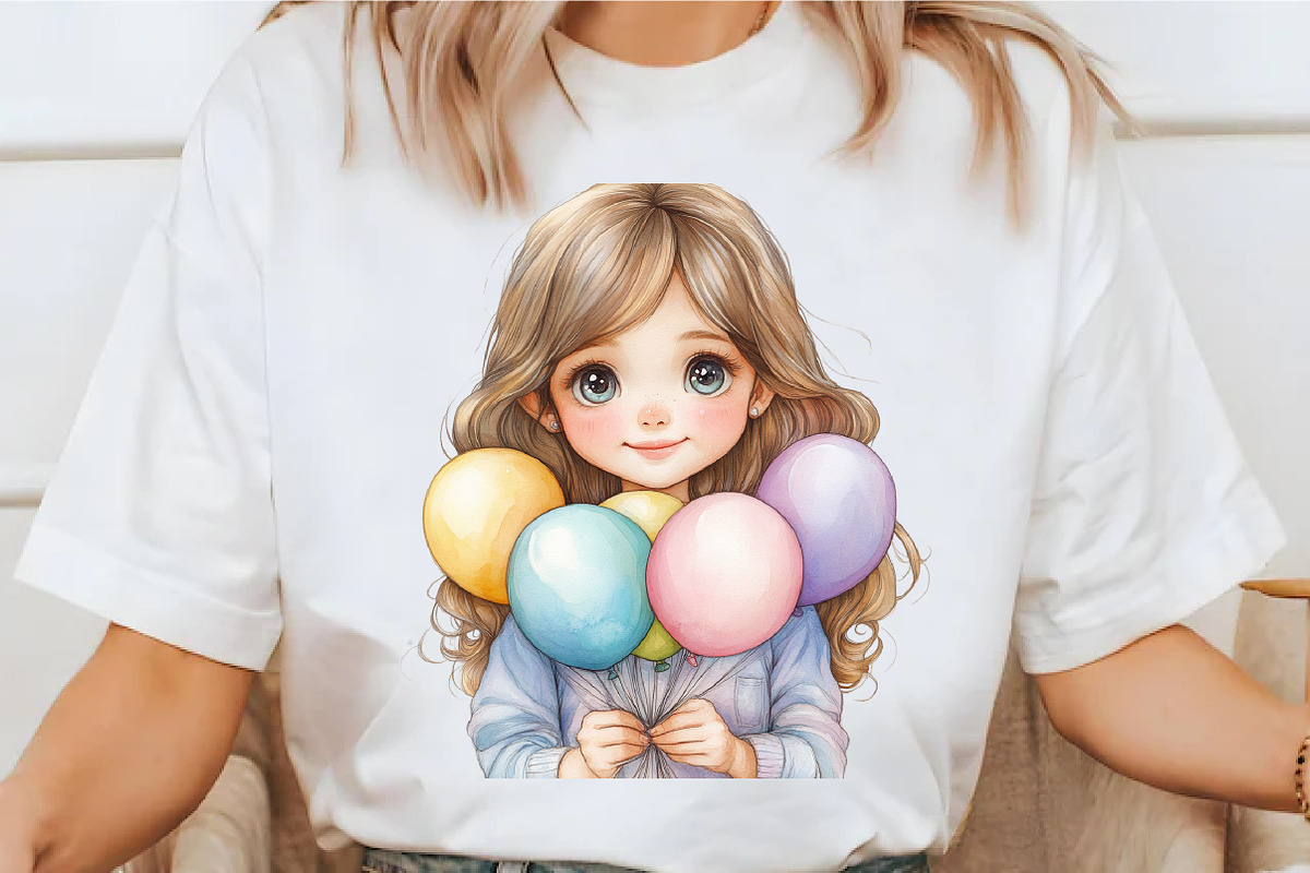 Whimsical Girl Clipart Bundle, an Illustration by designcity5 (Photo 3 of 5)