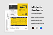 4 Retro Creative Invoice Template V1, a Print Template by twinstd (Thumbnail 2 of 4)