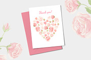 Watercolor pink and red roses, an Illustration by Valin Malin (Thumbnail 16 of 16)