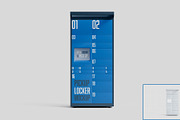 3D Parcel Locker Mockup, a Packaging Mockup by McLittle Stock (Thumbnail 3 of 4)