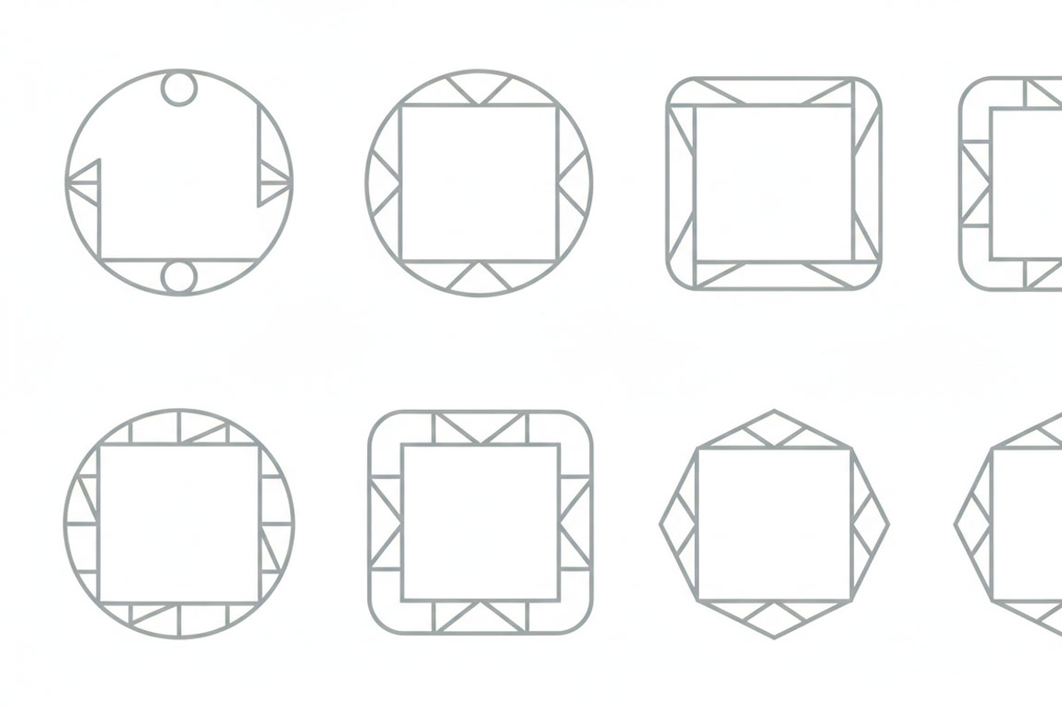 24 Minimal Geometric Logo Frames, an Emoji Icon by adenpinkstore (Photo 11 of 12)