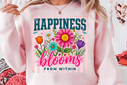 Positive Boho Floral Quote PNG, an Illustration by CreationArt (Thumbnail 7 of 9)