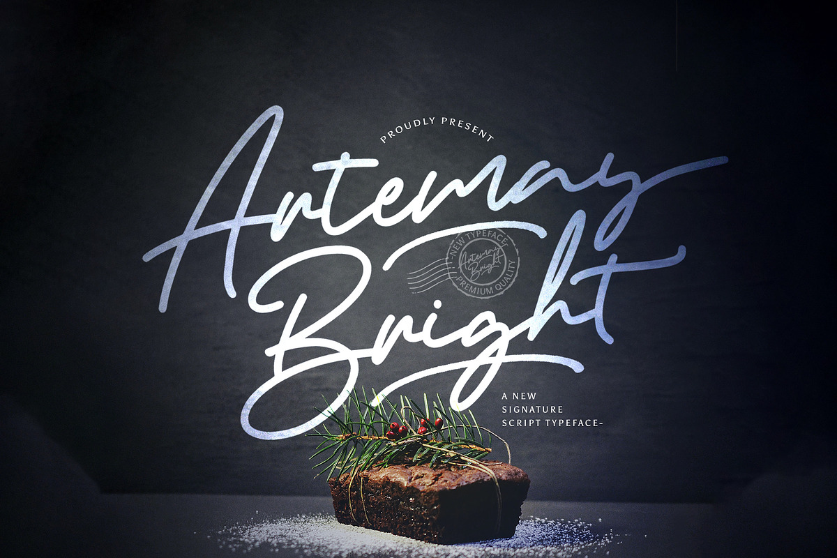 Artemay Bright - Signature Font, a Script Font by StringLabs (Photo 1 of 9)