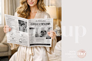 Wedding Newspaper Mockup, a Mockup by MoMockups (Thumbnail 4 of 4)