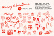 Merry Christmas Doodles Hand Drawn, an Illustration by Art's and patterns (Thumbnail 4 of 5)