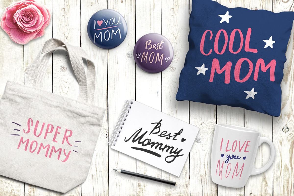 Mother hand lettering collection, an Illustration by Lemon Workshop (Photo 3 of 4)