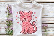 Leopard Valentine's Leopard PNG, an Illustration by CraftArtStudio (Thumbnail 3 of 4)