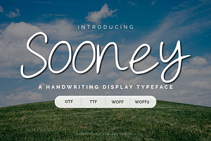 Sooney | Simple Handwriting Font