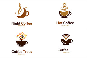 10 Coffee Logo Bundle 1