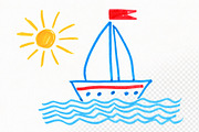 Child Drawings collection, an Object Graphic by Sonya Illustrations (Thumbnail 4 of 6)
