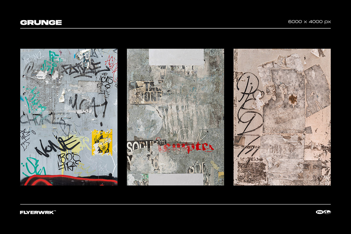 Grunge textures, a Texture Graphic by FLYERWRK (Photo 14 of 17)
