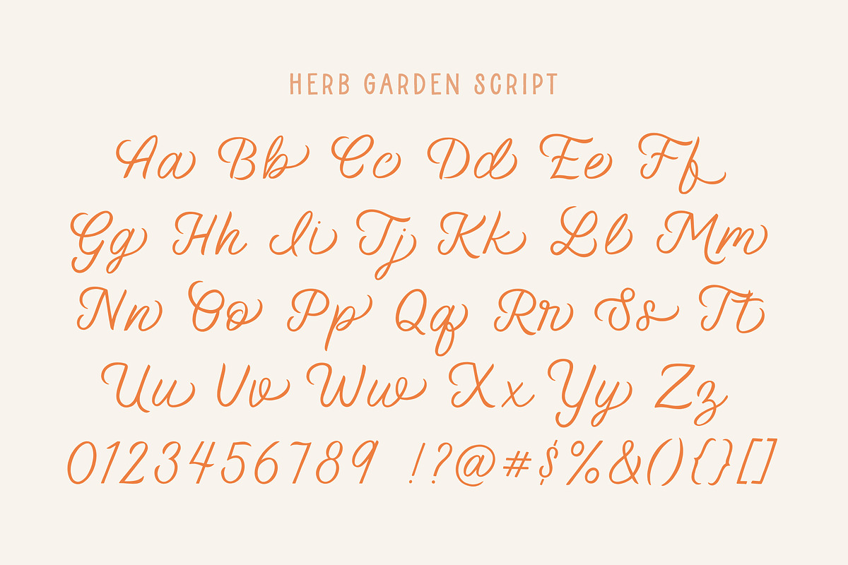 Herb Garden Font Trio, a Sans Serif Font by Rachel Kick (Photo 13 of 16)