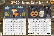 2020 Forest Calendar Template, a Stationery Template by Gulnara Sabirova (Thumbnail 10 of 12)