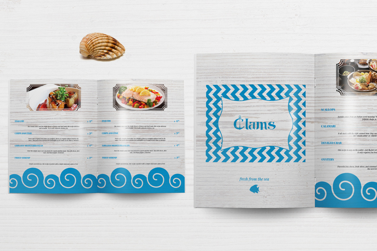 Seafood Menu, a Brochure Template by Boris Cupac (Photo 6 of 7)