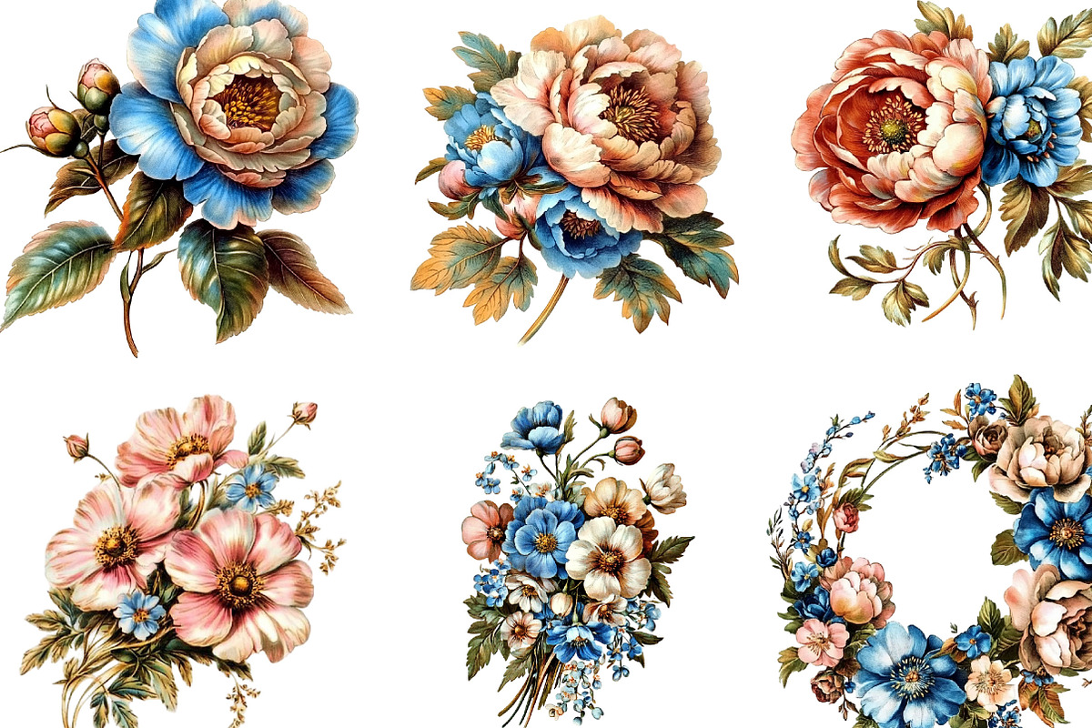 Spring Flower Clipart, an Illustration by Designking (Photo 5 of 5)