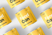 Food Can Mock-up, a Packaging Mockup by zippypixelstudio (Thumbnail 3 of 15)