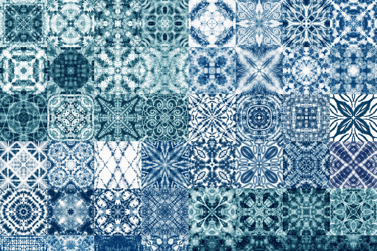 Tie Dye Repeat Tile Patterns, a Pattern Graphic by OlgaRom (Photo 3 of 14)