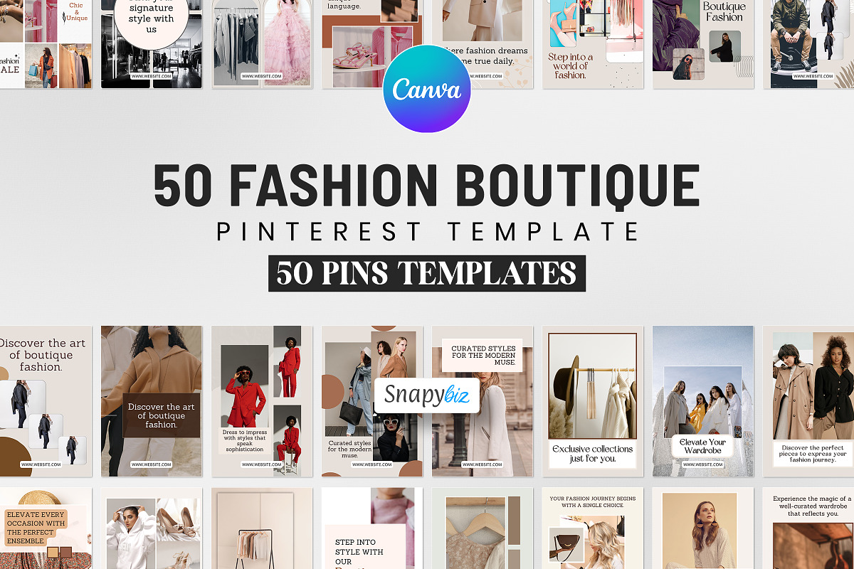 Fashion Pinterest Pins Template preview 5