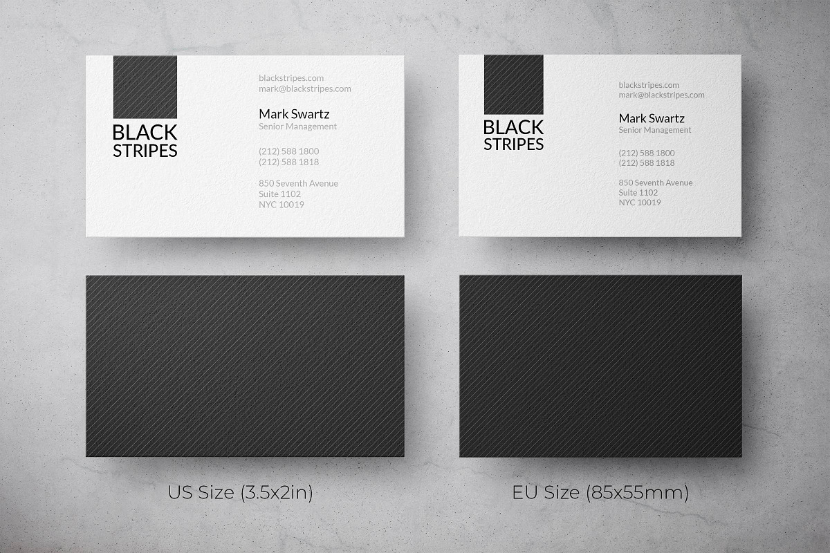 Black Stripes Society Business Card, a Business Card Template by Layoutlet (Photo 2 of 2)