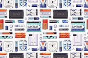 Batteries and accumulators set, a Technology Illustration by PaperTrident (Thumbnail 4 of 6)