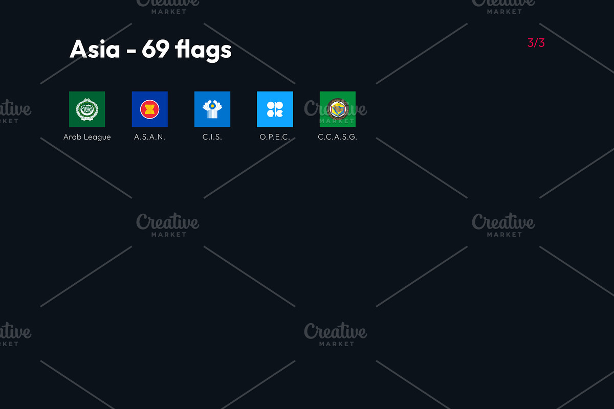 Flags of the World - Square Icons, an Icon by bvcreates (Photo 10 of 16)