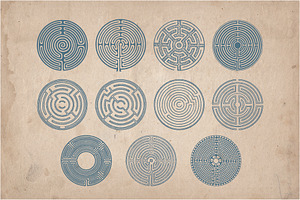 42 Hand Drawn Mazes