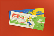 Ticket Music Festival, a Card Template by graphicook (Thumbnail 1 of 3)