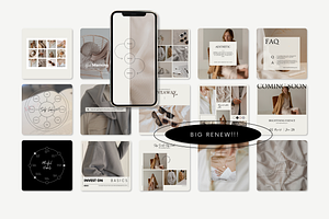 Ivory Instagram Social Media Kit