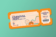 Fun Fair Carnival Ticket, a Brochure Template by Neermana (Thumbnail 2 of 4)