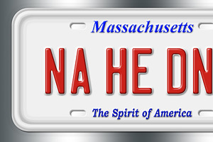 Vanity License Plate PSD Template!