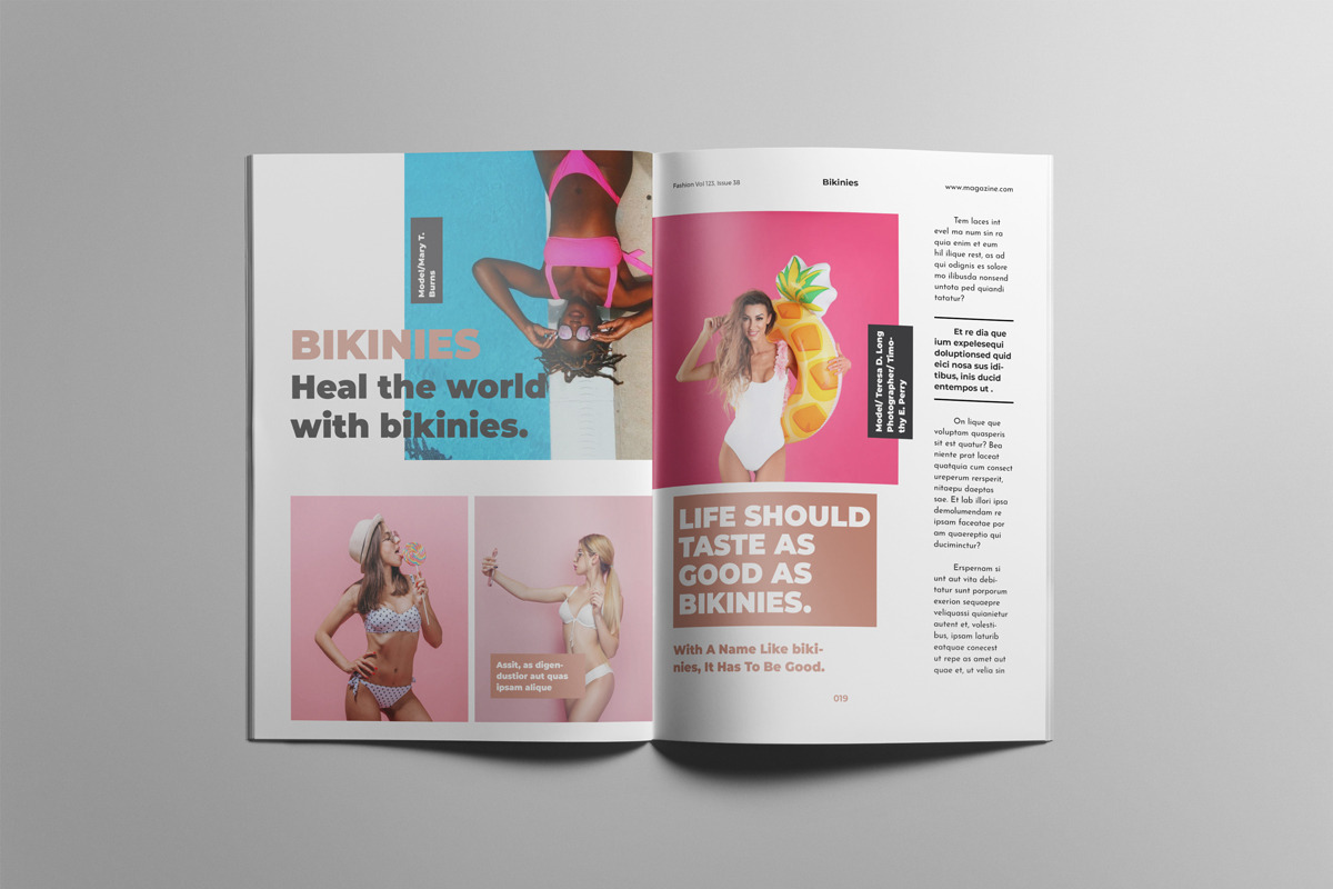 Layout Design for Fashion Magazines