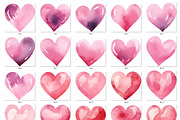 Watercolor heart clipart, an Object Graphic by MyLittleMeow (Thumbnail 3 of 7)