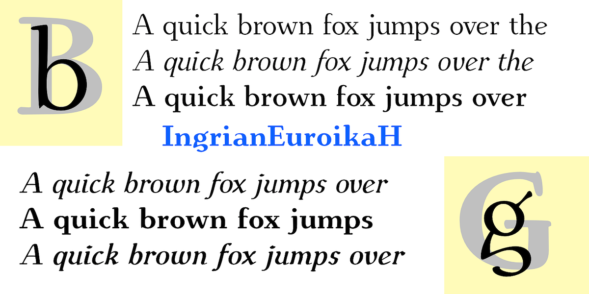 IngrianEuroika, a Serif Font by Ingrimayne Type (Photo 2 of 9)