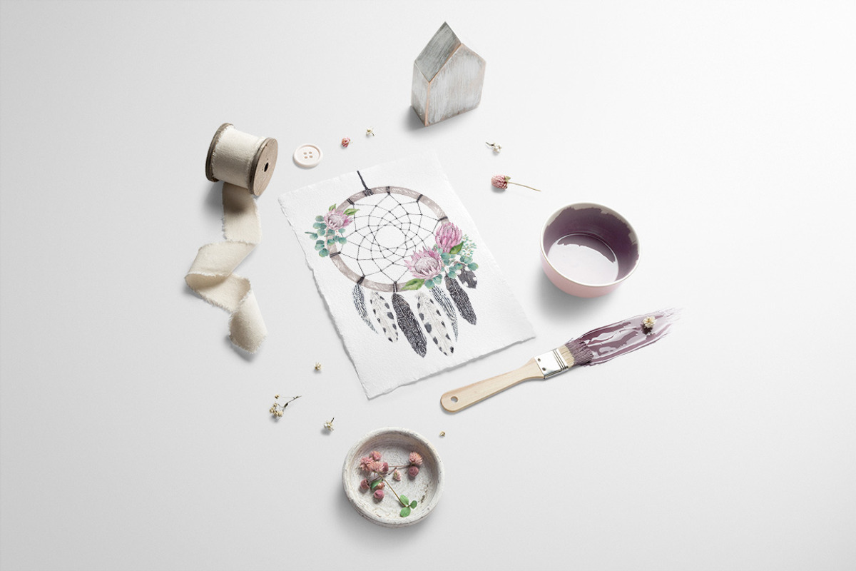 DREAMCATCHERS watercolor set, an Illustration by Natali Smolova (Photo 4 of 7)