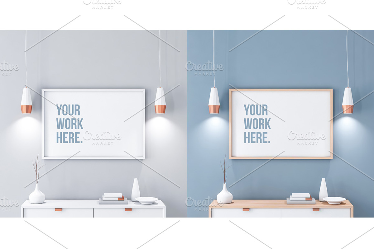 Poster Frame Mockup Set, a Print Template by GreatFruit (Photo 4 of 8)
