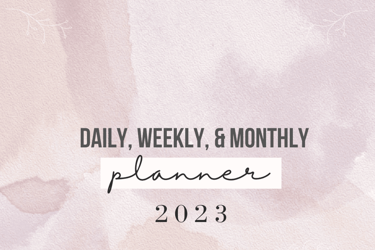 PLR/MRR Daily-Weekly-Monthly Planner, a Stationery Template by Brand Your Biz Co. (Photo 6 of 11)