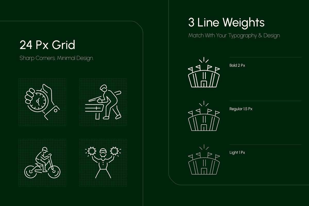 Sports Icon Art Set, an Outline Icon by Prosymbols (Photo 5 of 8)