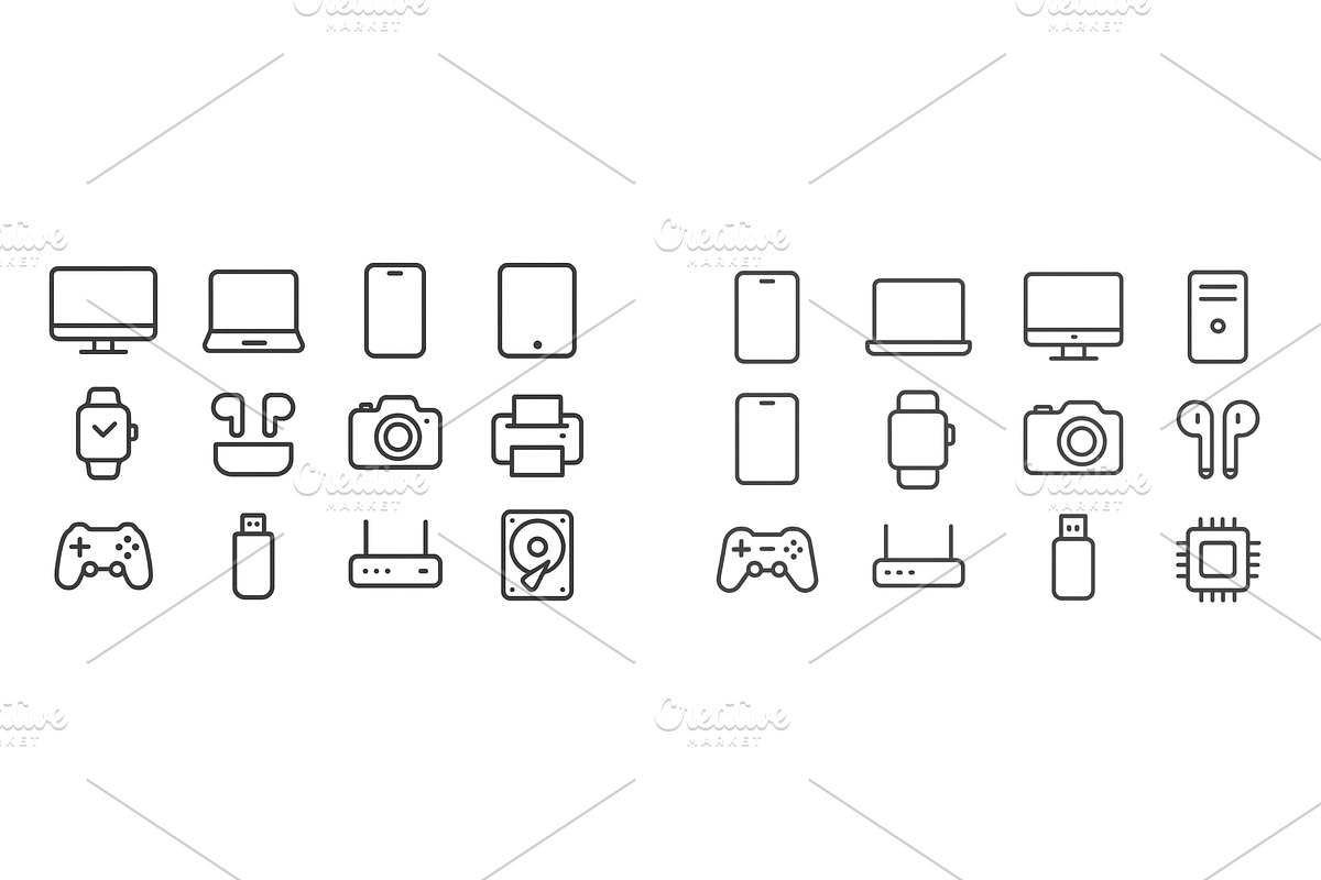 Collection of electronic device, a Technology Illustration by ZinetroN