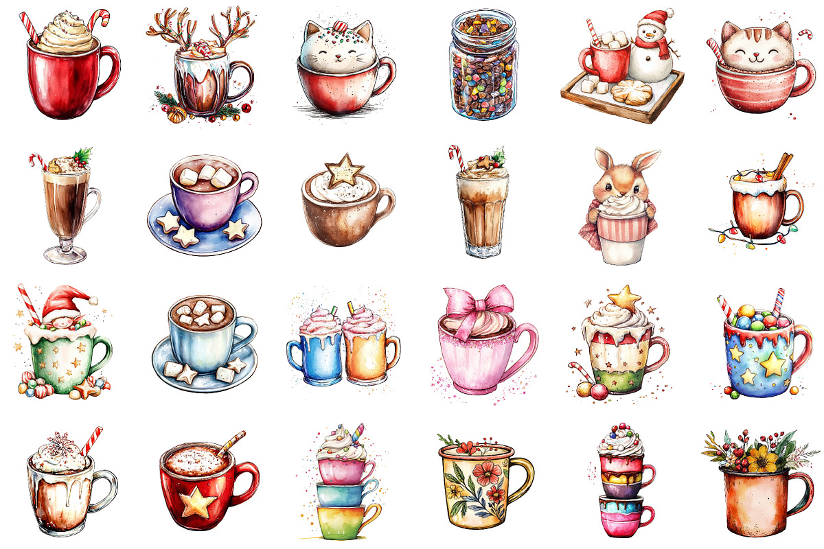 Christmas Hot Cocoa Sublimation Clip, an Illustration by Sublimation Artist (Photo 2 of 6)