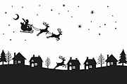 Holiday Village Silhouette Pack, an Illustration by hafijul (Thumbnail 15 of 21)