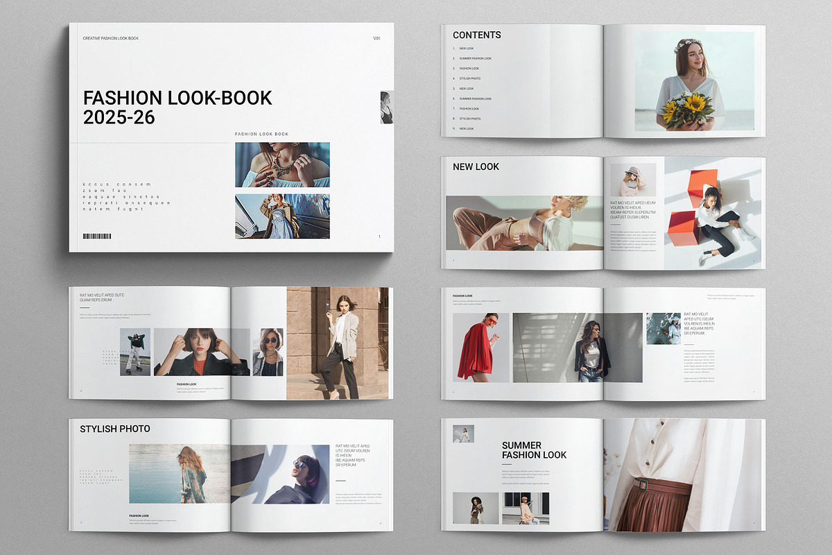 Fashion Lookbook Template Landscape, a Magazine Template by E-Type (Photo 1 of 8)