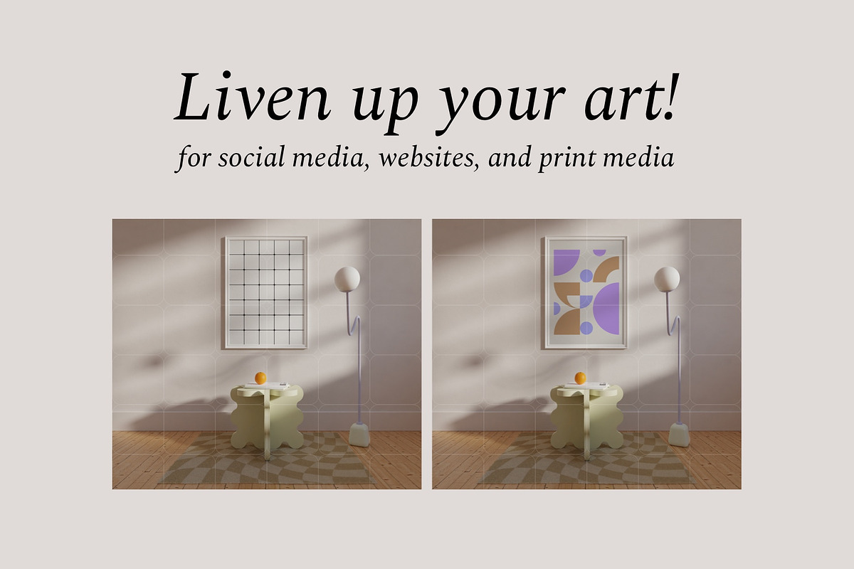 Frame Mockup Bundle KAIA, a Print Template by Bonumo (Photo 6 of 15)