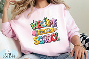 Welcome Back To School PNG, a Seasonal Illustration by Daily.Designs (Thumbnail 3 of 5)