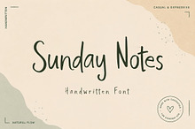 Sunday Notes - Handwritten Font
